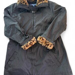 Y2k Early 2000’s Black Faux Leather Jacket